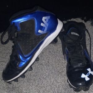 Under Armour UA hammered football cleats men's size 8